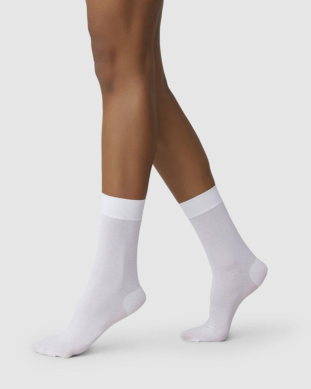 2-PACK THEA COTTON SOCKS, White