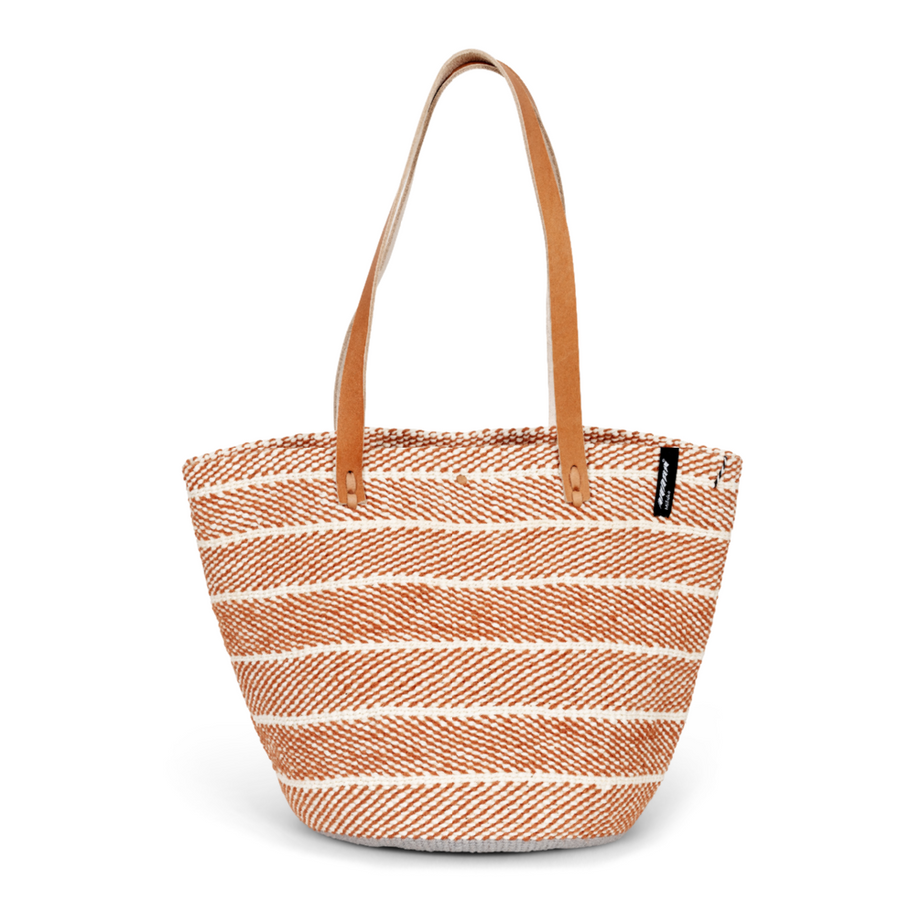 PAMBA SHOPPER BASKET, Terracotta Twill M