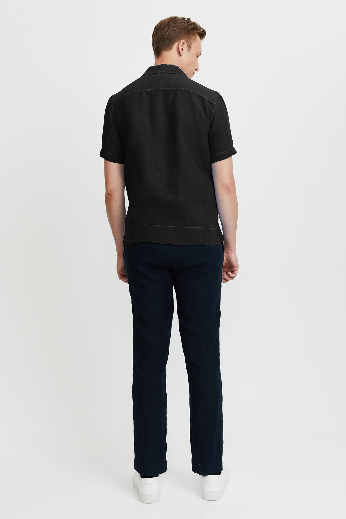 ASKO LINEN SHIRT, Black