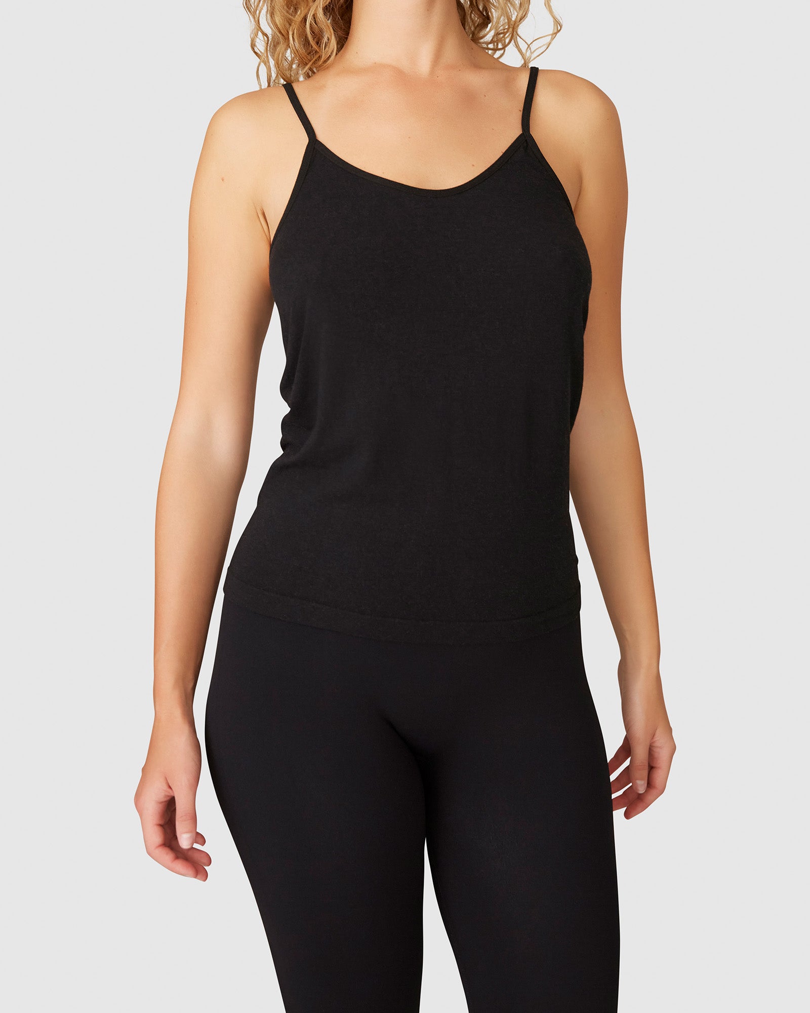 EMMY CASHMERE SINGLET, Black