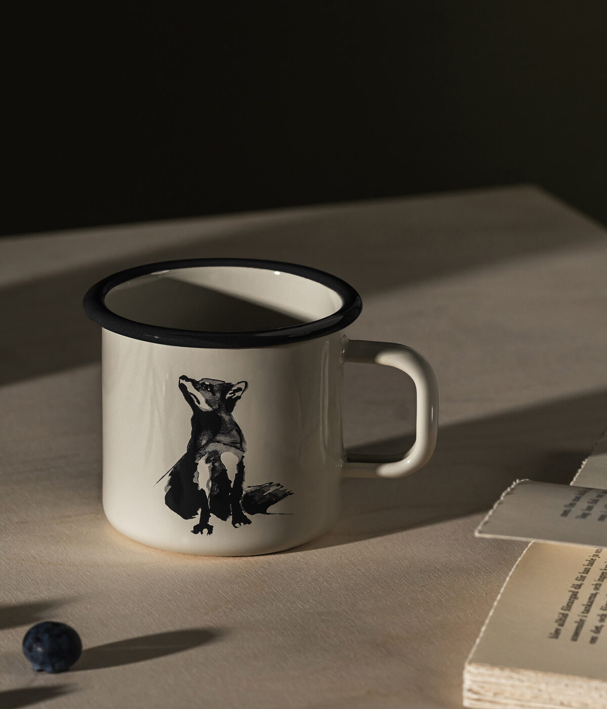 FOX ENAMEL MUG