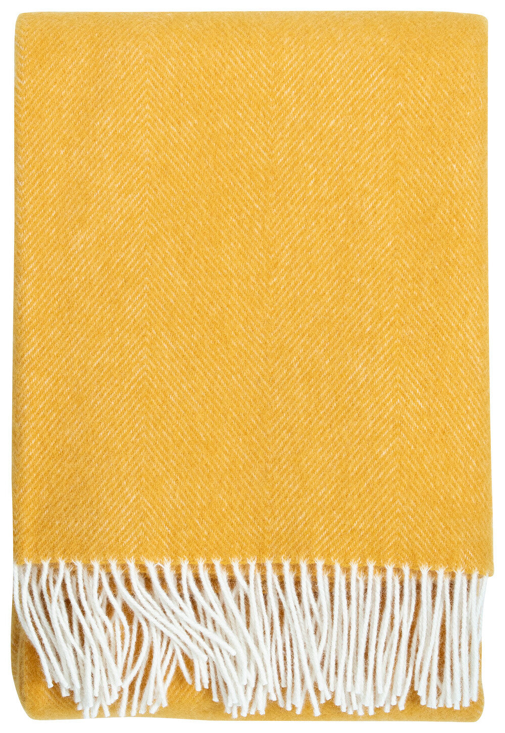 ARVO WOOL BLANKET - White/Coffee dyed Orange