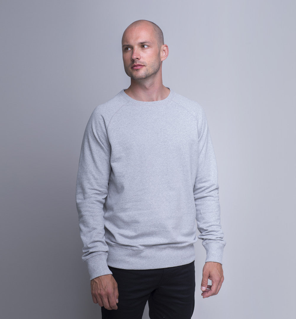 PURE WASTE SWEATSHIRT - Melange Grey